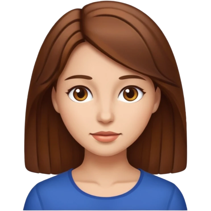  woman body with brownhair emoji