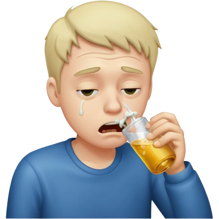 drunk guy vomiting emoji