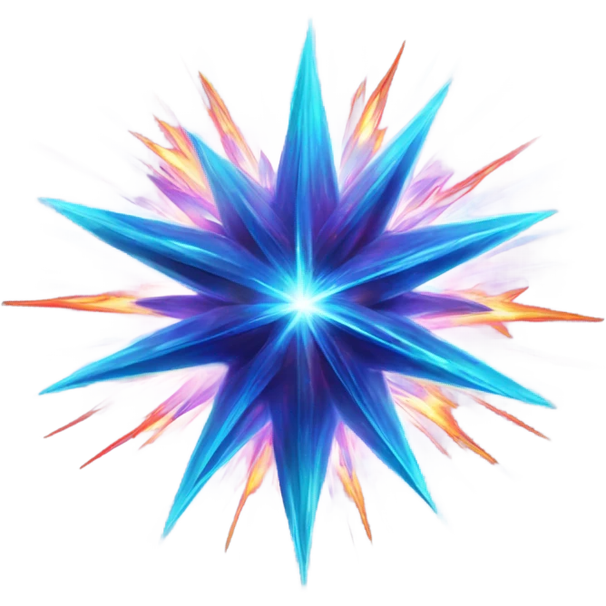 astral projection explosive star contained inside a ball emoji
