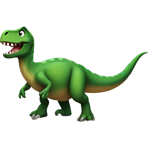 dinosaur on an island emoji