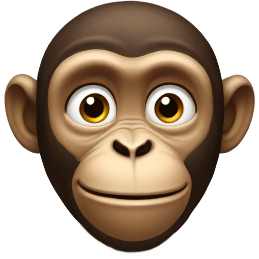 Monkey talking emoji