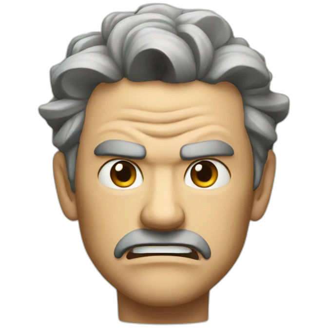 angry Moyai  emoji