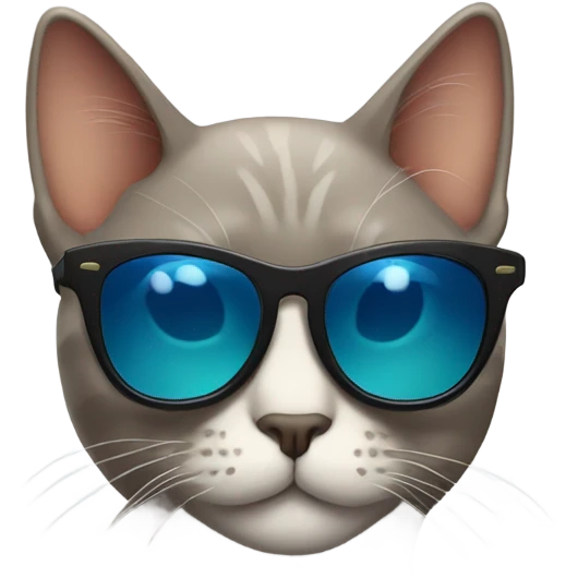 Cat with sunglasses emoji