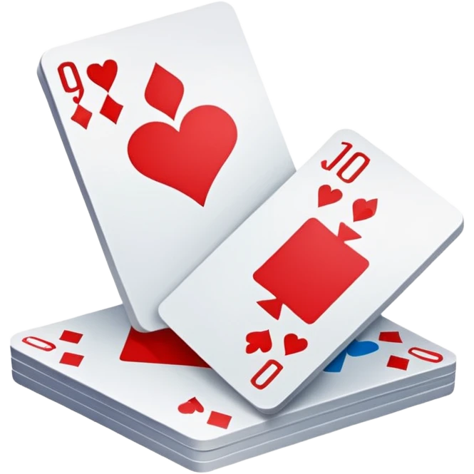 A small stack of cards emoji