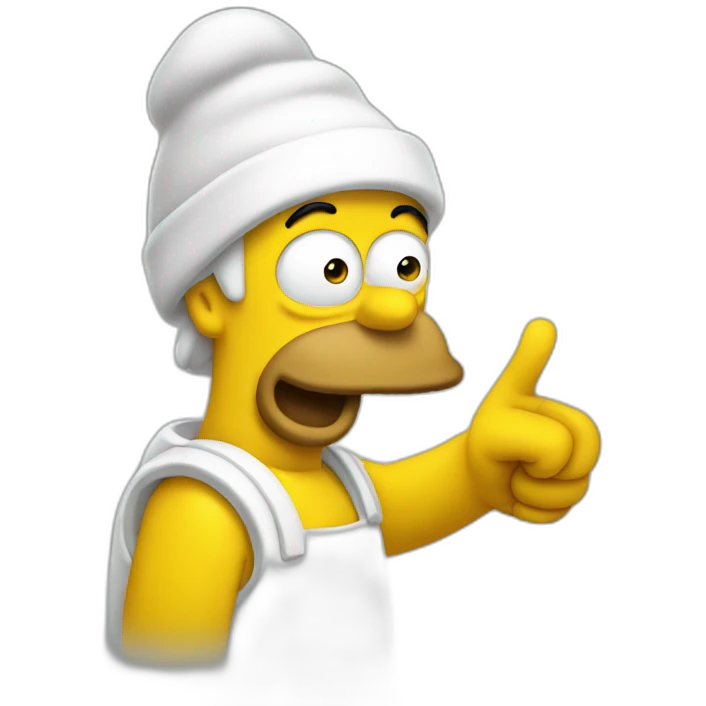homero pointing emoji