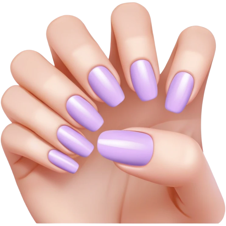lilac pastel manicure emoji