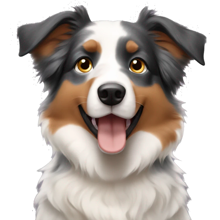 short hair australian shepherd dog emoji