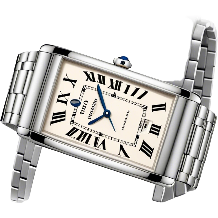 Cartier tank americaine watch white gold emoji