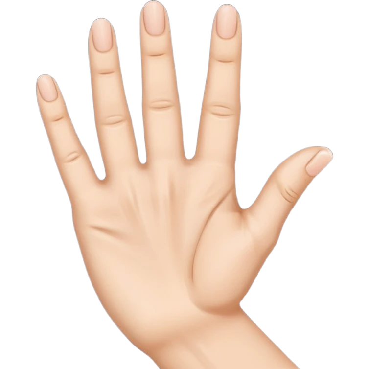 Fais-moi demain coller les unes à côté des autres. La première main gauche le pouce, l’index, majeur sont levé alors que l’annulaire et auriculaire sont repliés. Reproduit la même chose pour la main droite. emoji