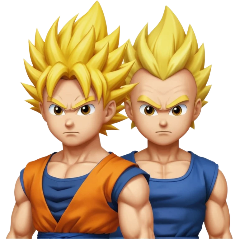 Goku and Vegeta super Saiyan  emoji