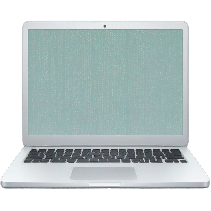 Laptop code screen emoji