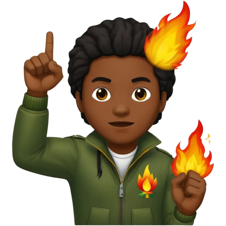 Emoji sticker of reggae vibes and frequency that says Big Up Anthony B! in bold reggae font 💥🔥✊🏾 emoji