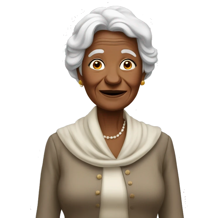 Grand mère avec un voile emoji