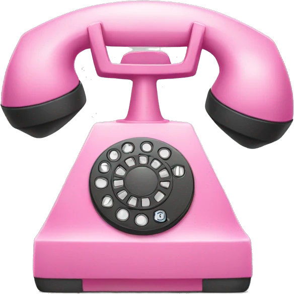 Pink telephone emoji