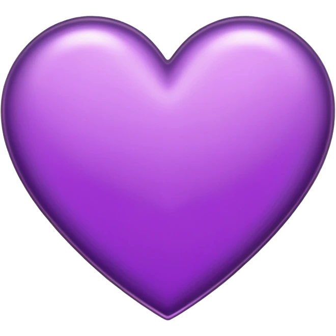 purple heart with metallic silver border emoji