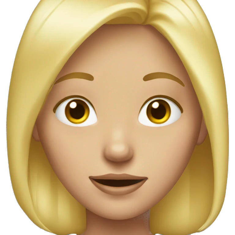 blond digital girl emoji
