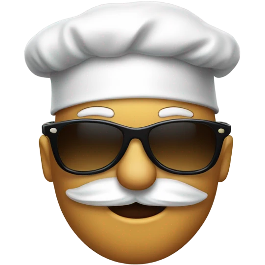 Chef’s kiss emoji wearing sunglasses  emoji