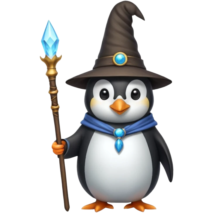 Penguin Wizard emoji