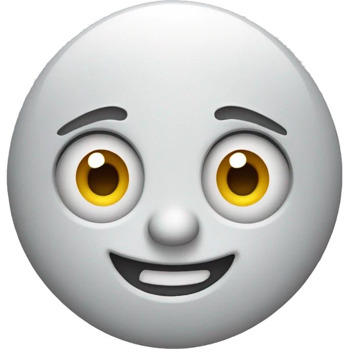 Face with eyes Smiling gloomily emoji