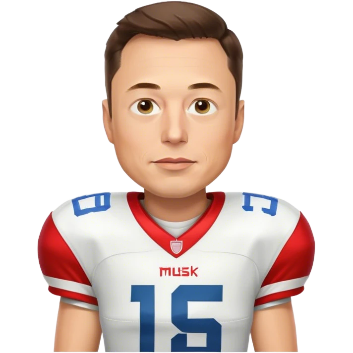 elon musk playing football  emoji
