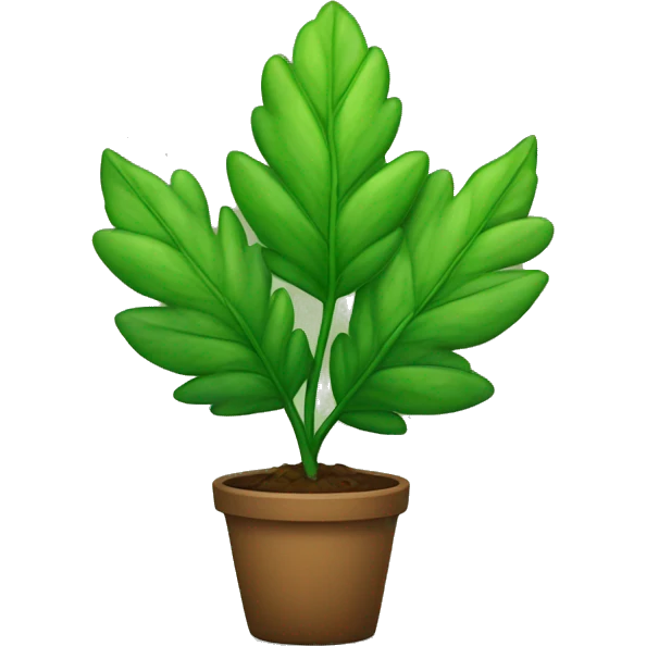 5 leaf plant  emoji