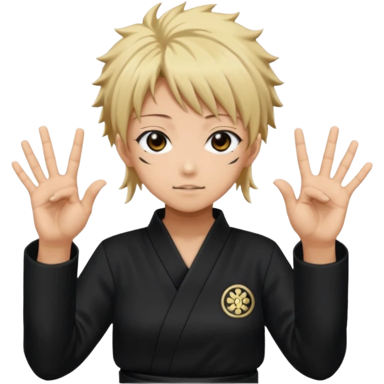 Megumi divine dogs hands sign from jujutsu kaisen  emoji
