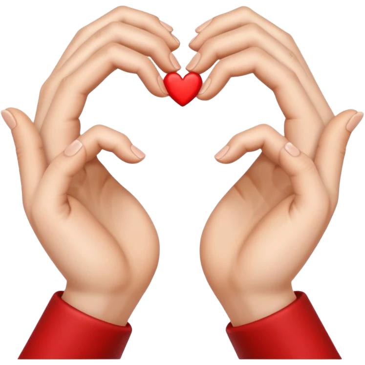 Corazón con las manos emoji
