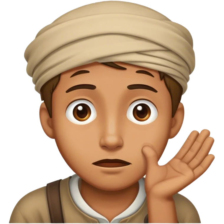 man begging emoji
