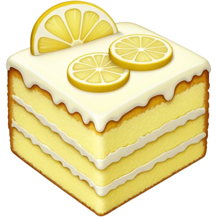 slice of lemon cake  emoji