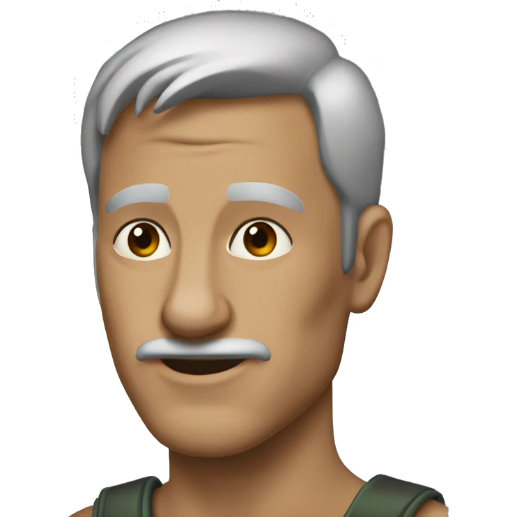 бежевое сердечко с накаченныи кубками  emoji