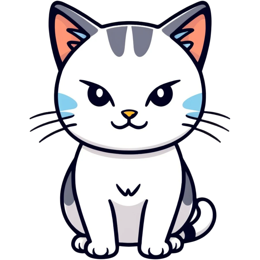 Cat judging emoji