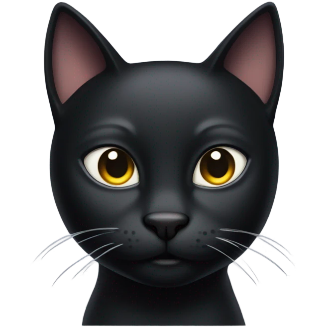 Black cat wearing speedo emoji