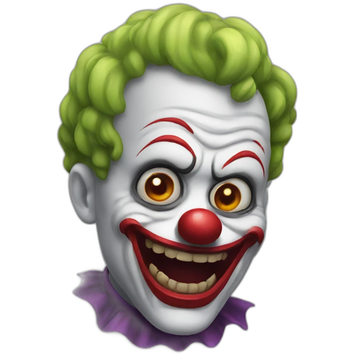 horror scared clown emoji