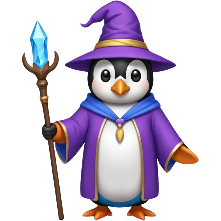 Penguin Wizard emoji