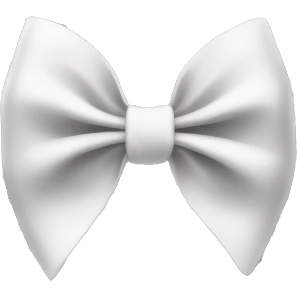 white checkered bow emoji