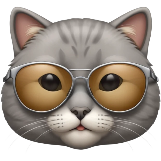 Cat wearing sunglasses emoji