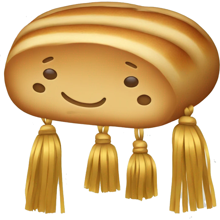 A bread with tassels emoji