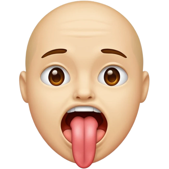 sticking out tongue and talking bout innit emoji