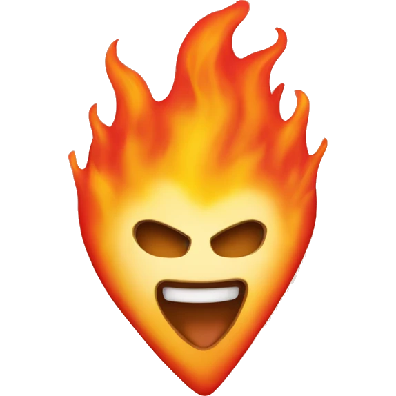 Heart on fire emoji