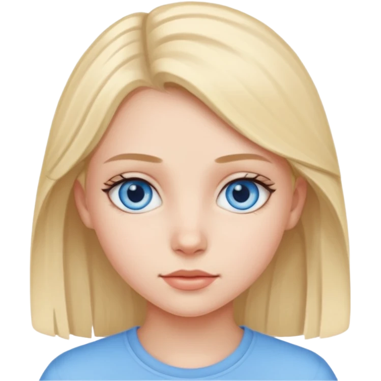 An bloude girl teen-adoult very  emoji