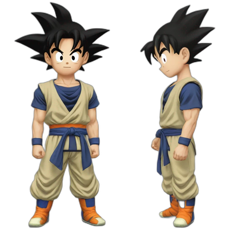 Son goku et végéta paîte emoji