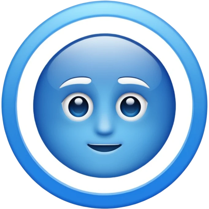 Verificación Azul lines del centro blancas emoji