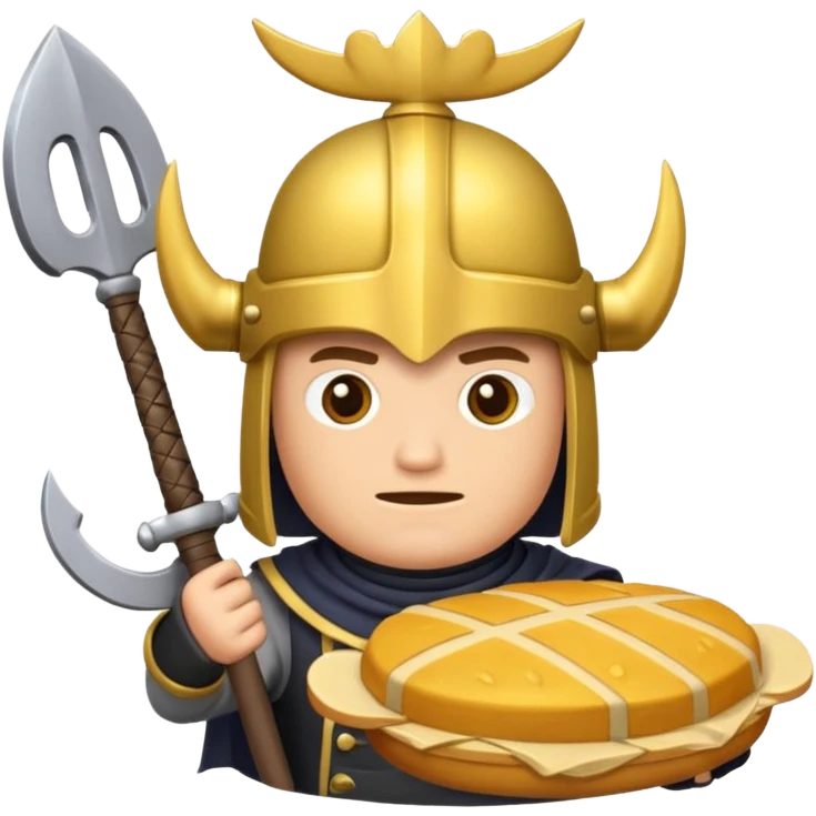 Mini pekka con un panqueque en la cabeza emoji