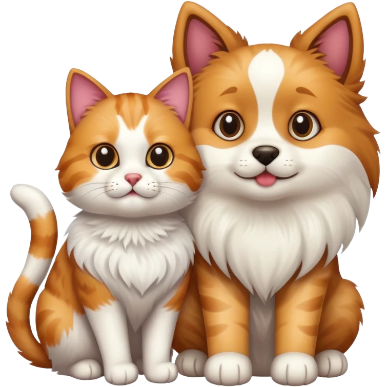 cat and dog emoji