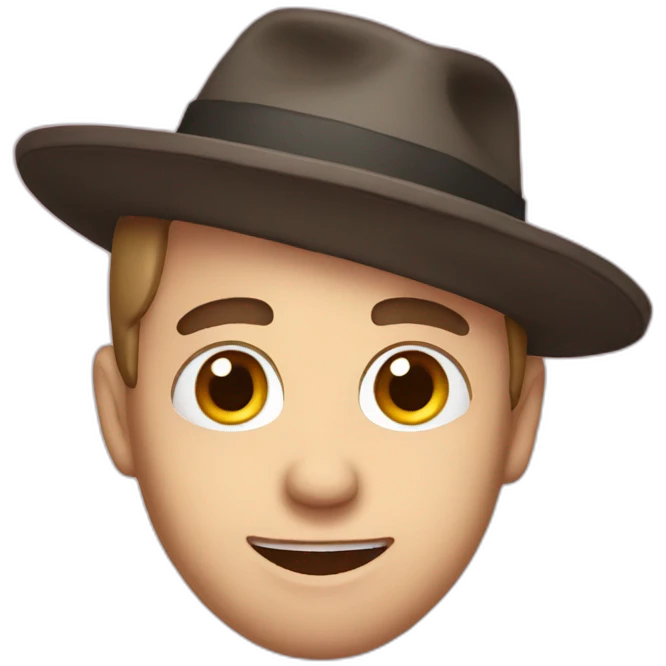 Squeezie with hat emoji