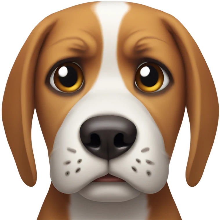 Angry beagle emoji