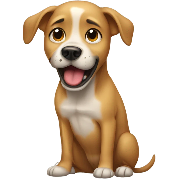 dog crying emoji