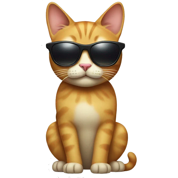 Cat with sunglasses emoji