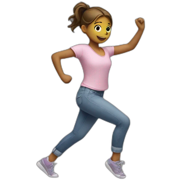 Girl dancing and working emoji