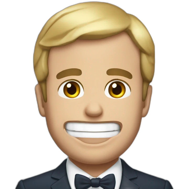 Macron whós chocked emoji